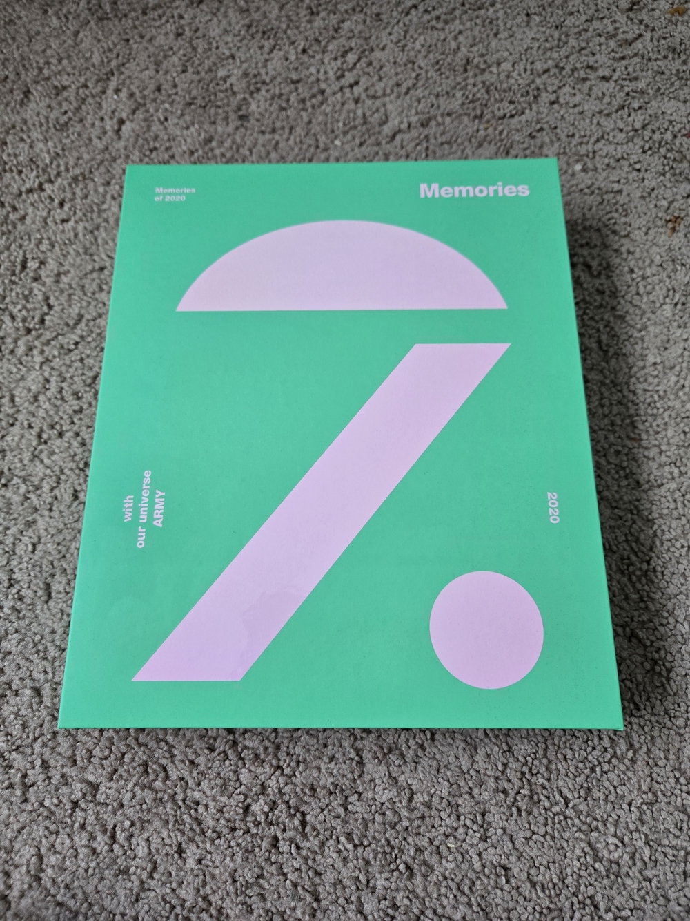 BTS Memories 2020 Photobook - Mint Green & Light Pink Cover